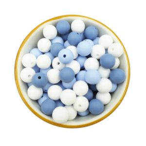 perline di silicone Φ12mm lotto di blu