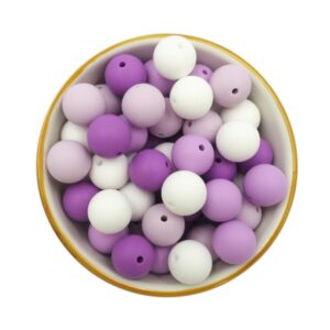 perline di silicone Φ15mm lotto di viola