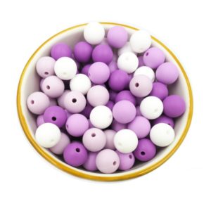 perline di silicone Φ12mm lotto di viola