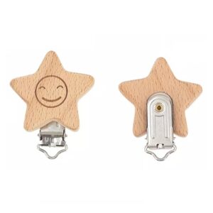 Clip stella in legno