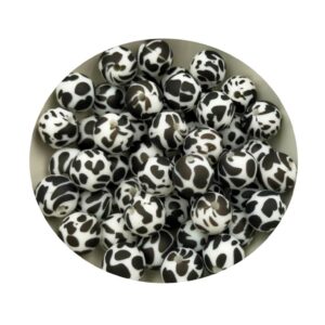 Perline di silicone Dalmata 12mm