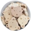 Perline di orsetto in legno